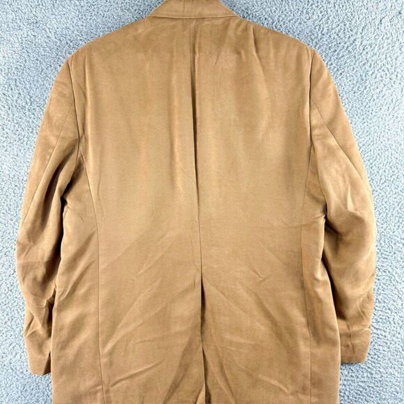 Chaps Blazer Men 42R Tan Polyester Suit Jacket Business Casual Wedding Office - Picture 6 of 15